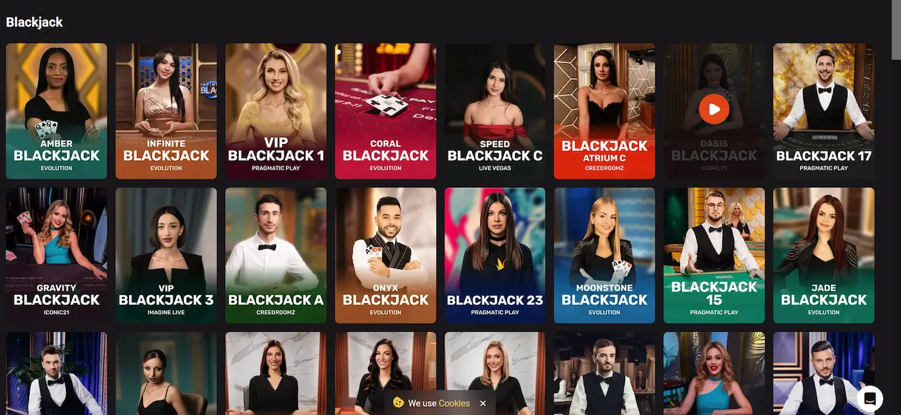 Tischspiele für VIP-Spieler bei HollyWin Casino