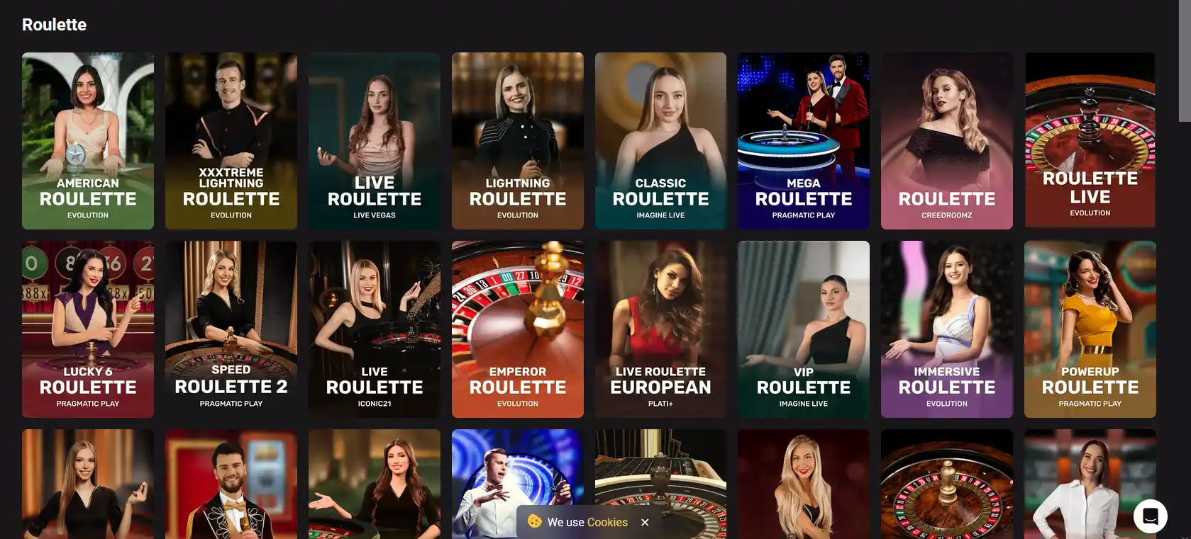 Roulette-Tisch im HollyWin Casino
